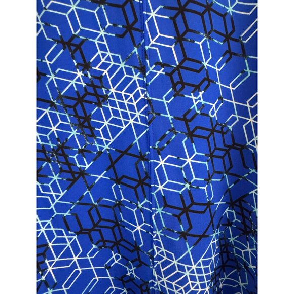 Tail Blue Geometric Honeycomb Patterned Golf Dress w/Pockets Size M Pickleball - Picture 5 of 8